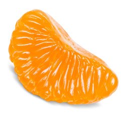 Tangerine isolated on white