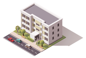 Vector isometric building