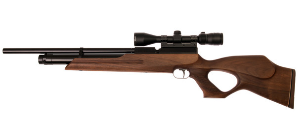 air PCP rifle isolated on white