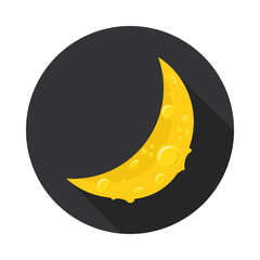 flat icon moon