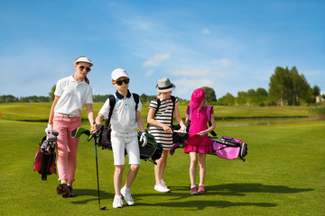 Obraz premium children golf school
