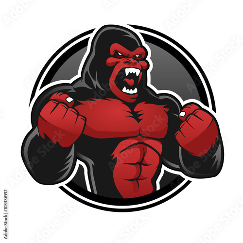 "Angry big gorilla." Stock image and royalty-free vector files on