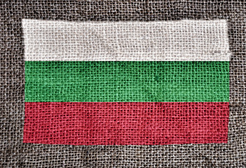 Bulgarian flag printed on fabric