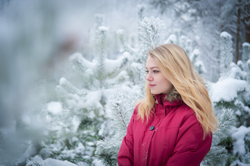 girl in the forest