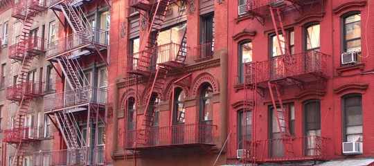 Foto auf Alu-Dibond New York City / Fire escape © Brad Pict