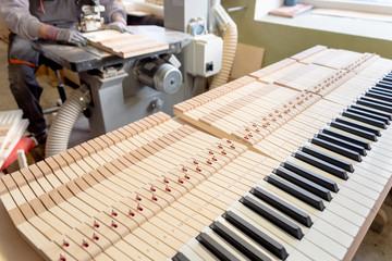 Piano keys production