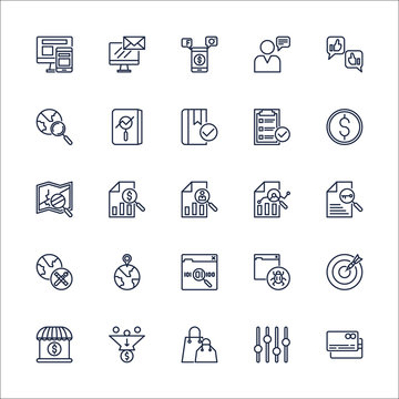 SEO Outline Icons set