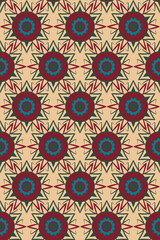 Ethnic boho seamless pattern. Tribal art print