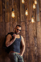 Fototapeta premium Stylish man with beard