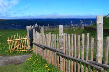 Wooden fence