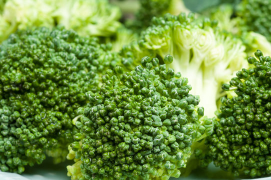 Fresh broccoli isolated background