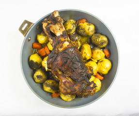 oven baked pork leg