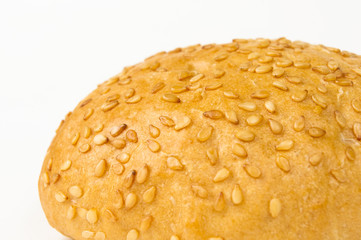 whole wheat bun with sesame seeds