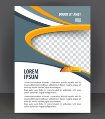 Magazine, flyer, brochure, cover layout design print template - 103345585