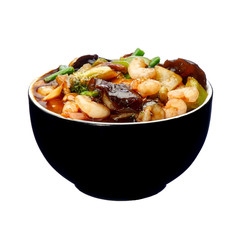 shrimps with vegetables