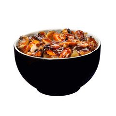 clams in Chinese sauce.Oriental Noodles