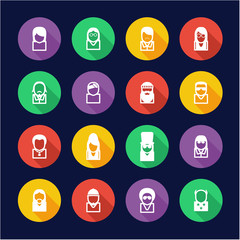 Avatar Icons Famous Musicians Set 2 Flat Design Circle