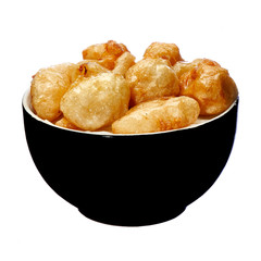 fried fruit smeared with honey