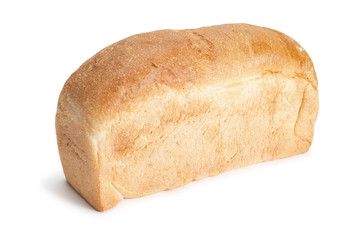 loaf of bread isolated over white background