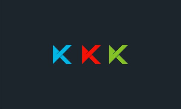 letter K logo design template