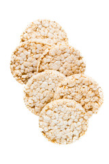 Rice Cakes isolated on white Background