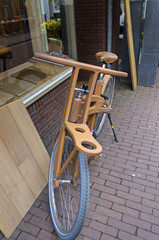 Wooden bicycle