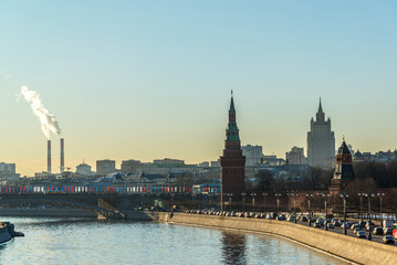 Obraz premium Panorama of Moscow Kremlin, Russia