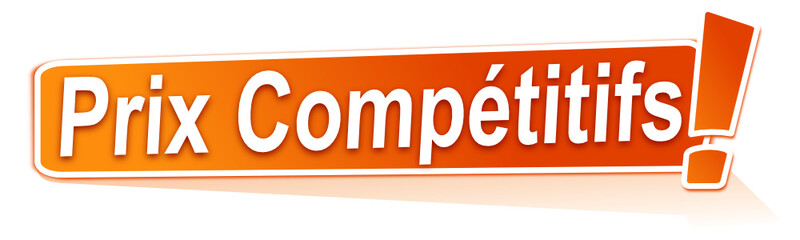 prix compétitifs sur étiquette orange