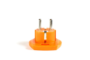 Orange travel plug multi adapter