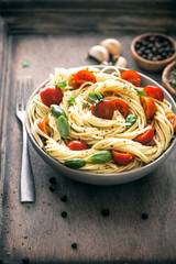 Pasta with olive oil