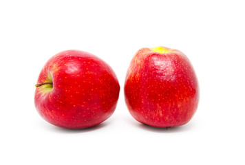 Fresh red apple isolated on white