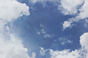 Beautiful blue sky and white clouds.