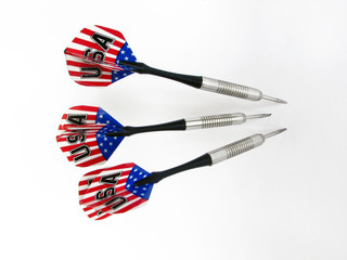 playing darts