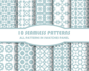 Vector of Seamless Patterns set