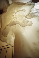 Bridal Dress Inside. Wedding Day Concept.