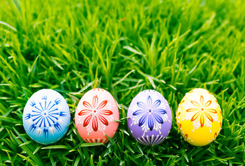 Colorful Easter eggs.