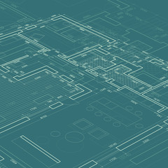 Blueprint vector illustration.