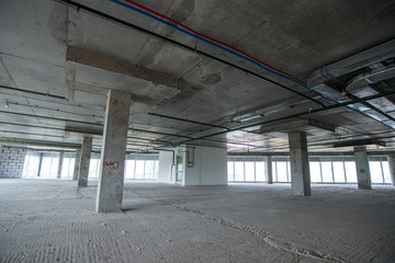 interior of business center under construction