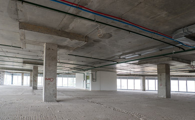 interior of business center under construction
