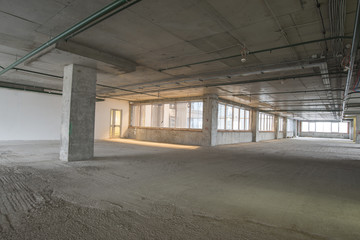 interior of business center under construction