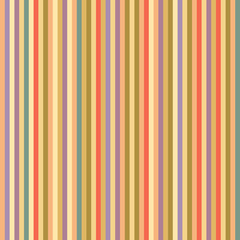Seamless pattern with retro color stripes. Repeat straight stripes texture background, vector.
