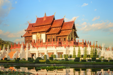 Fototapeta na wymiar Royal Flora Ratchaphruek Park, Chiang Mai