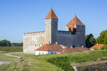 Fototapeta na wymiar A view of Saaremaa island, Kuressaare castle in Estonia