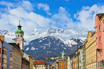 Old town in Innsbruck Austria