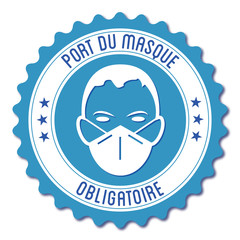 Logo port du masque obligatoire.