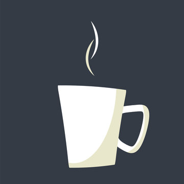 Coffee cup. Simple  flat vector illustration,eps10