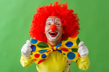 Funny playful clown