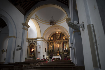 The Church of San Antonio in Frigilianaone of the White Villages of Andalucia