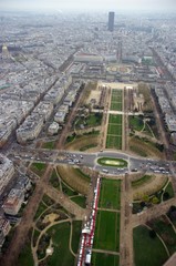 Streets in Paris - view from the Eiffel Tower  © emar