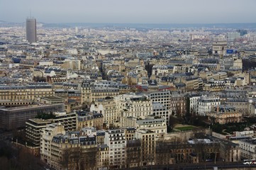 Buildings in Paris, France - view from the Eiffel Tower © emar